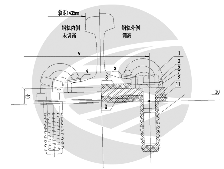 DTⅥ2-1型扣件组装图及设计参数-轨魅网