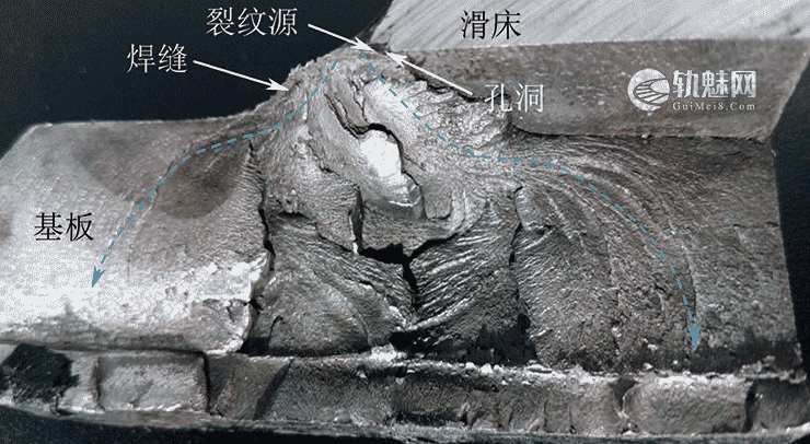 图片[4]-地铁道岔滑床板断裂失效原因分析-轨魅网